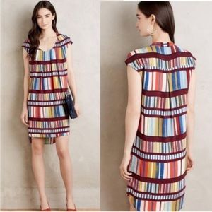 Anthropologie Maeve Au Revoir Multicolor Dress